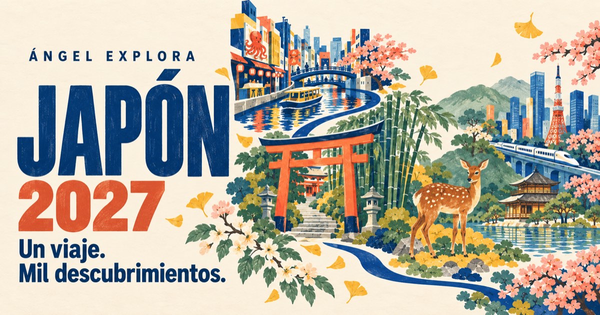 Ángel Explora · Japón 2027. Imagen ilustrada del proyecto.